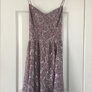 Urban outfitters purple metallic lace romper